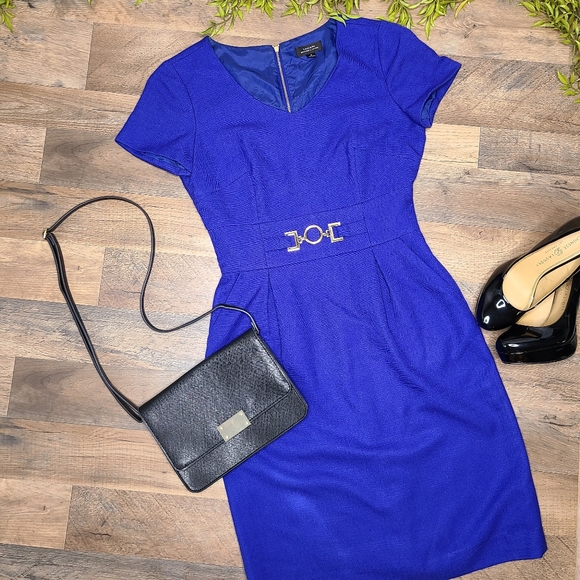 royal blue pencil dress